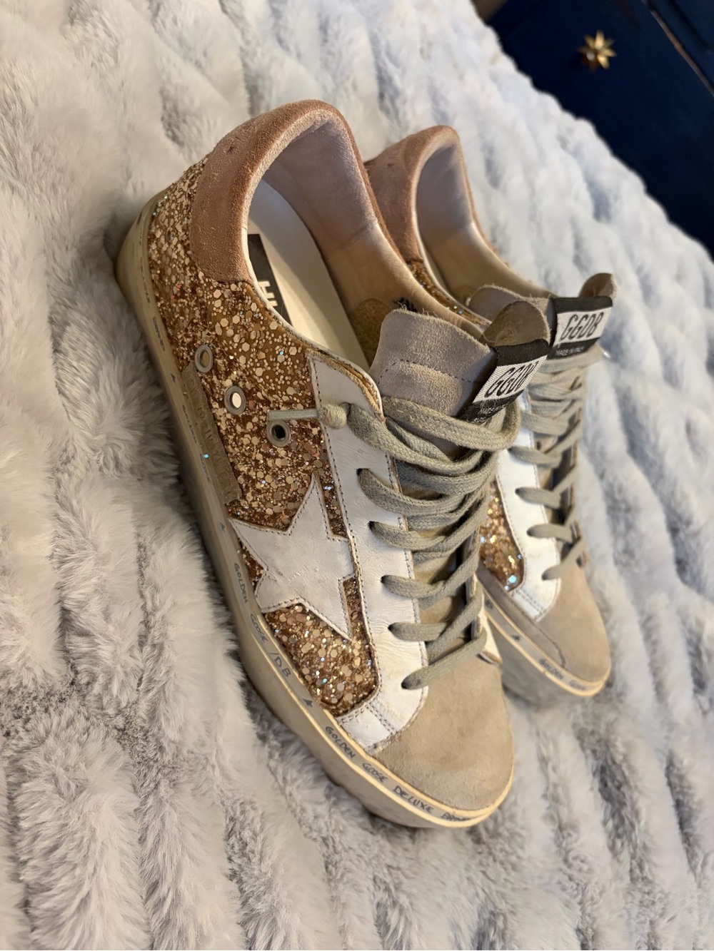 Golden Goose Hi- Star Glitter Superstar Sneakers - Picture 2 of 6